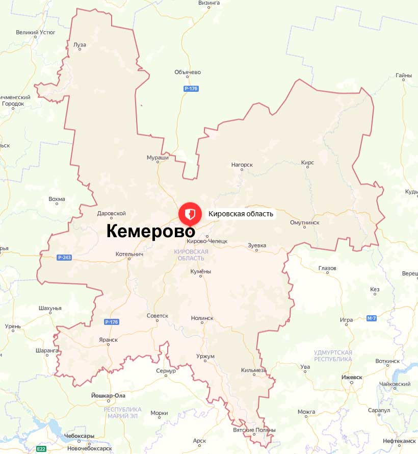 Кемеровская область. Кликните для просмотра карты в отдельном окне.